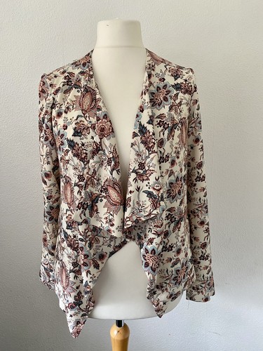 Floral Waterfall Jacket Size 