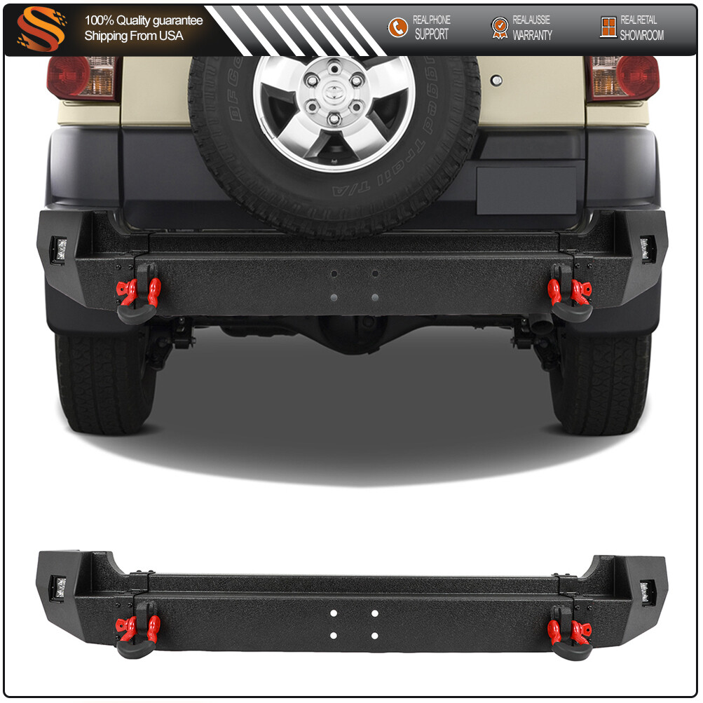 Fits 2007-2014 Toyota FJ Cruiser Black Steel Complete Rear