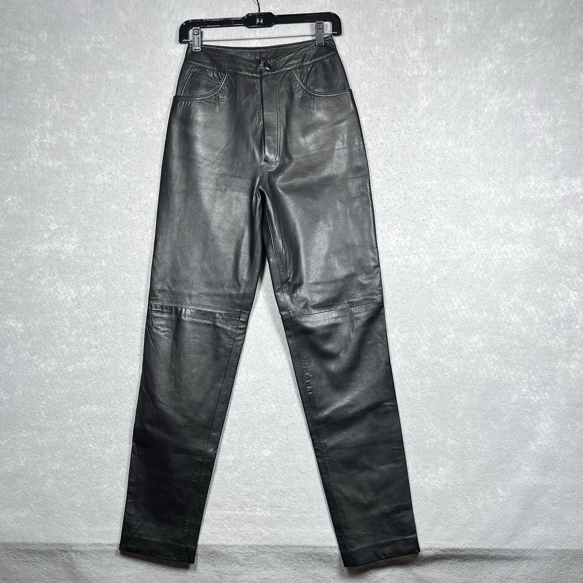 vintage dearskin leather pants上杉柊平　山田レン Vintage Francois George DeerSkin Leather Pants Women Small Black