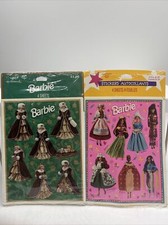 Vintage Barbie Sticker Lot 2 Packs Holiday Around The World Hallmark Ambassador