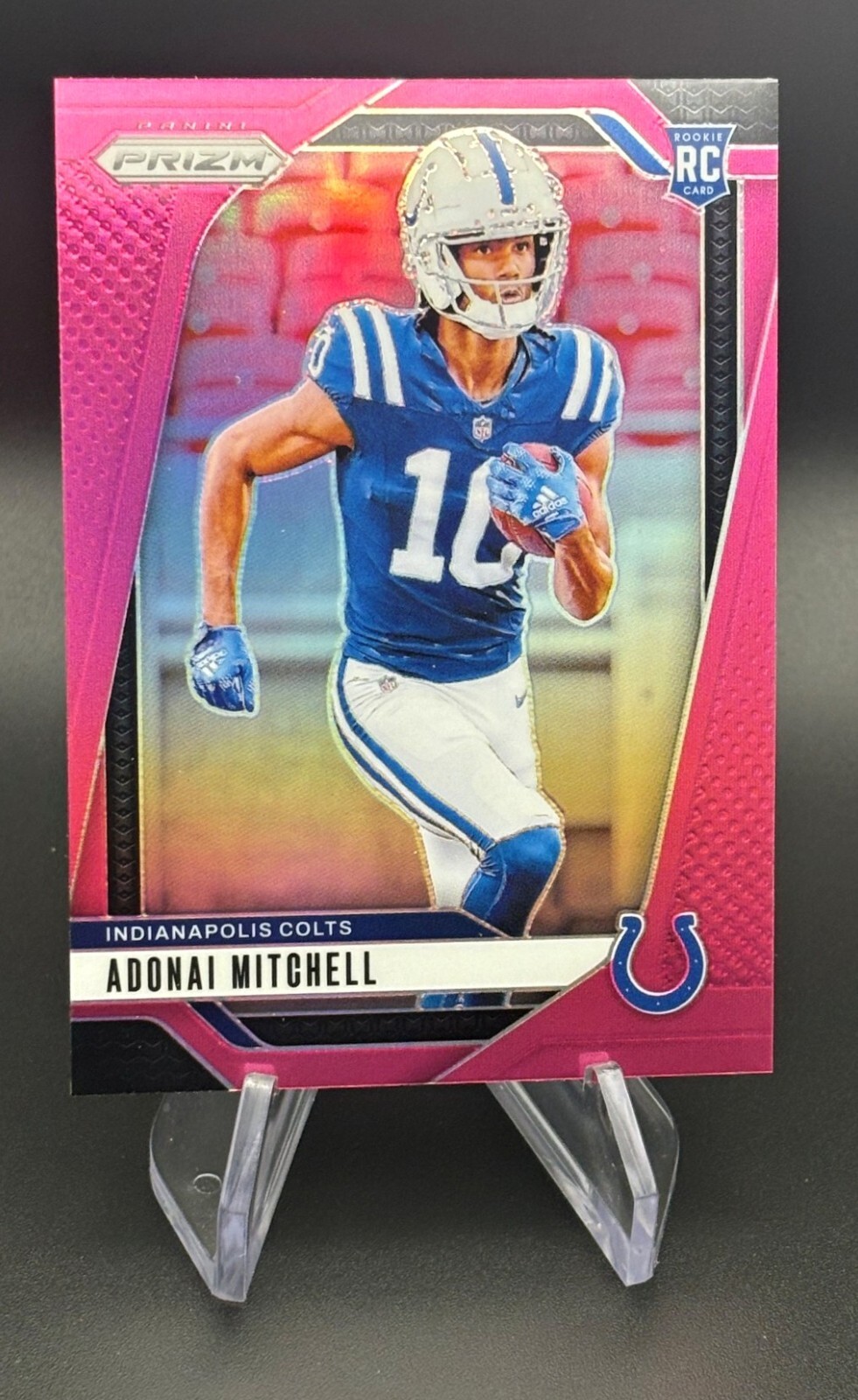 2024 Panini Prizm #303 Adonai Mitchell Pink Prizm RC Colts