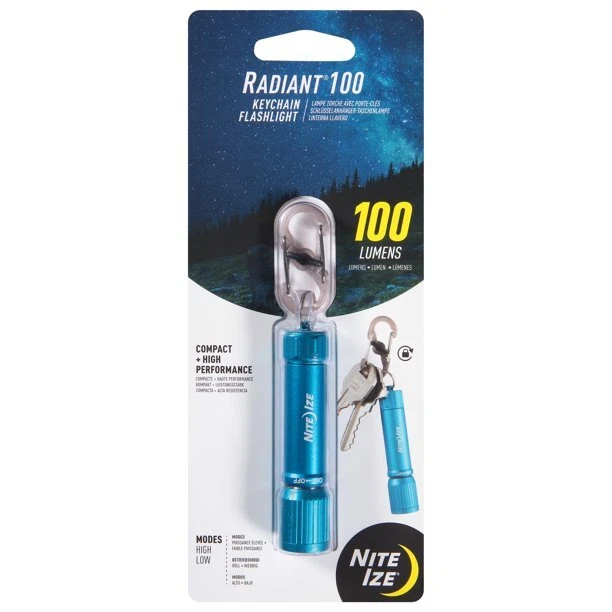 Nite Ize 3005091 100 Lumens Blue LED Flashlight with Key Ring, AAA Battery - Image 2 of 2