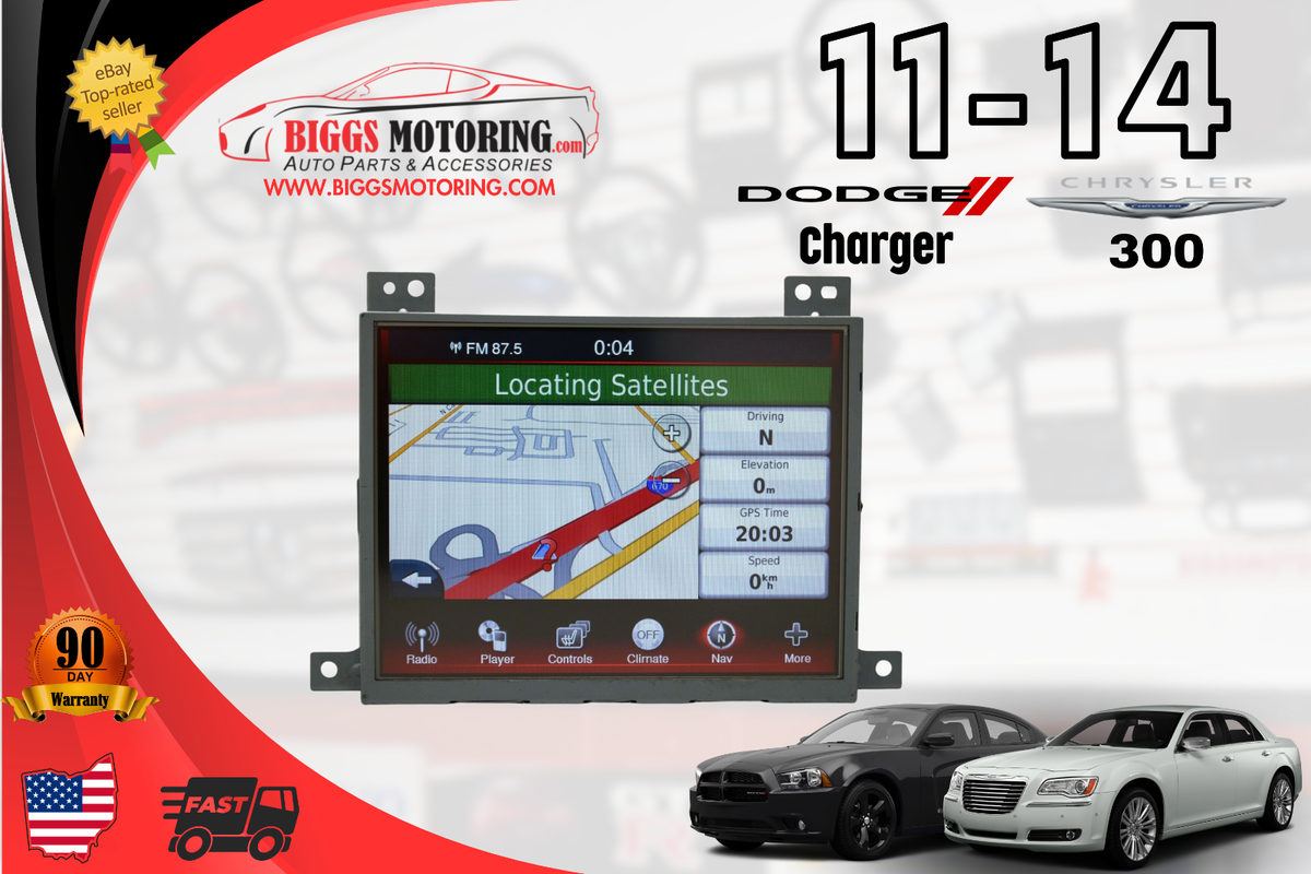 2011-2014 Dodge Charger 300 Navigation Radio Touch 8.4'' Display