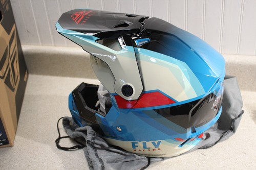 Fly Racing Formula CP Rush Helmet Black Stone Dark Teal 2X 4211 Z2 - Picture 4 of 8