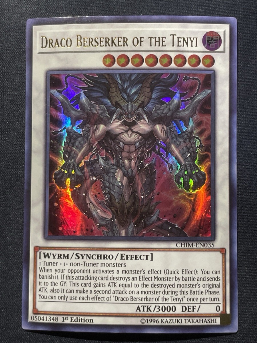 Yugioh Draco Berserker of the Tenyi CHIM-EN035 1st Edition Ultra