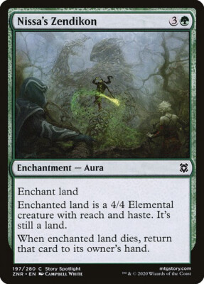 NM Foil Nissa's Zendikon, MTG, Zendikar Rising, Magic the Gathering, 197