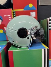 Original Vespa Jethelm ARGENTARIO verde amabile türkis Helm Sonnenblende GR. M