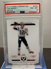 Tom Brady 2019 Panini Panini Chronicles Vertex Card #V-22 PSA 8  