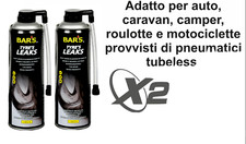 2X GONFIA E RIPARA PNEUMATICI PROFESSIONALE DA 500ML RIPARAZIONE RAPIDA E FACILE