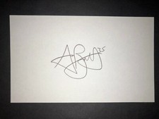 2014 NATIONALS: Aaron Barrett, SIGNED 3x5 Card