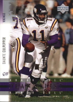 2002 Honor Roll (Upper Deck) Football ''Insert'' Cards