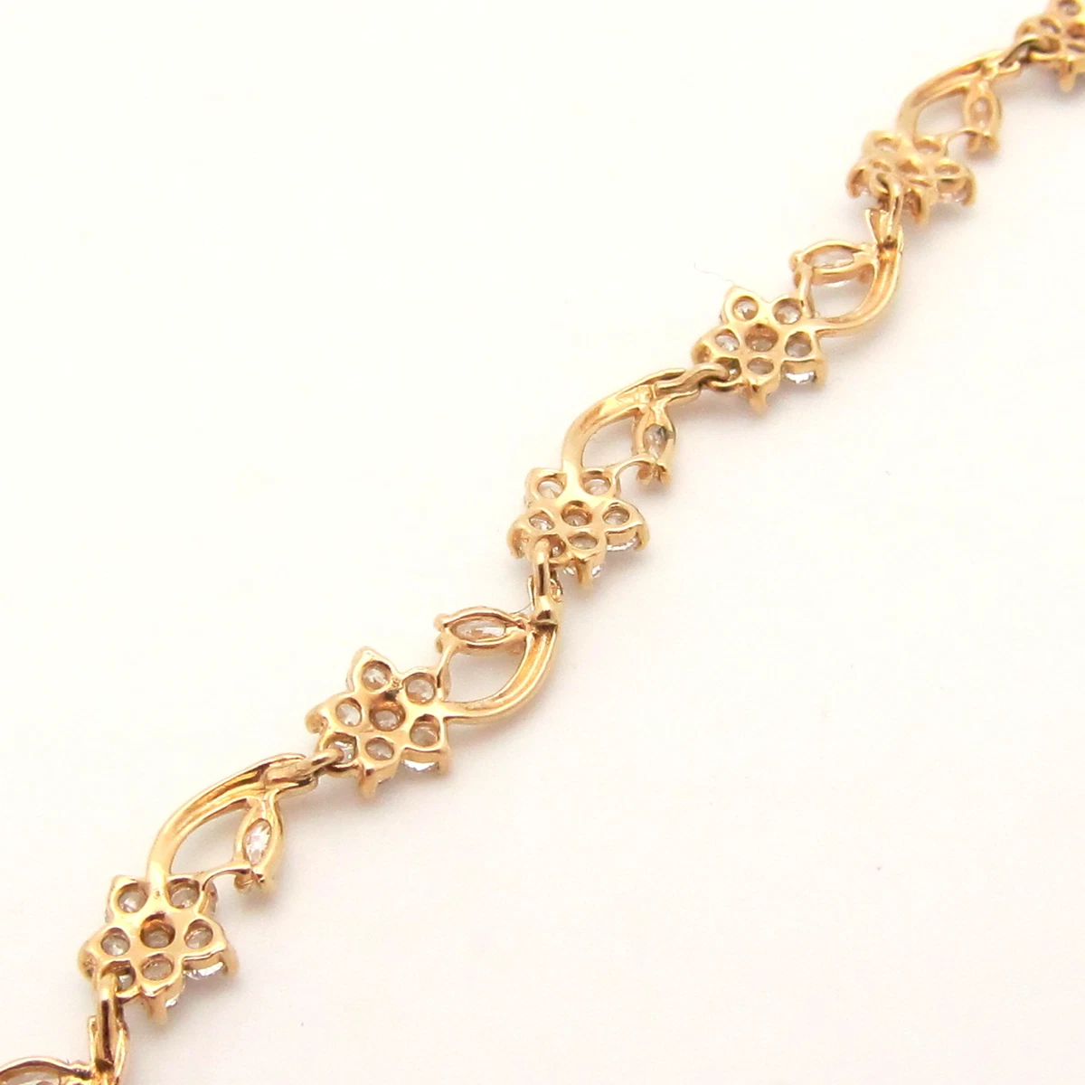 Yellow gold shop cubic zirconia bracelet