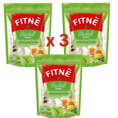 Fitne Herbal Tea Detox Infusion Laxative Weight Management Original 30 Sachet x3