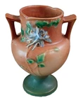 VINTAGE ROSEVILLE POTTERY COLUMBINE TROPHY VASE # 150-6