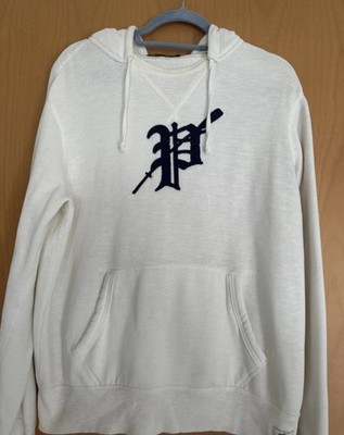 Polo Ralph Lauren Herren Hoodie Weiß L Logo Kapuze Taschen Zugband