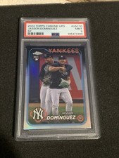 2024 Topps Chrome Ud. Series SP Jasson Dominguez- Soto USC70 (RC) PSA 9 Mint