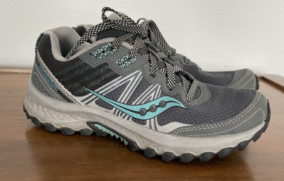 Saucony Women's Excursion TR14 Sneaker Sz 7.5 Gray Trail Running Shoe (S10584-3)