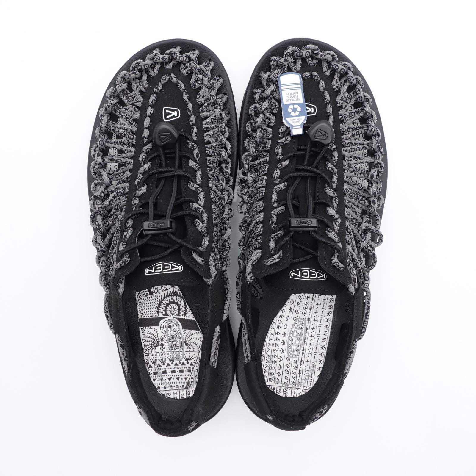 Size 7 Men's 8.5 Women's KEEN UNEEK Sandals 1029738 Black Artpara Fukagawa