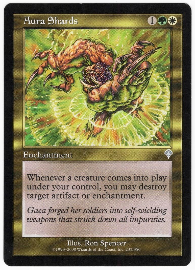 Aura Shards 2000 Invasion Enchantment Uncommon Multi-Color MTG NM AZ4