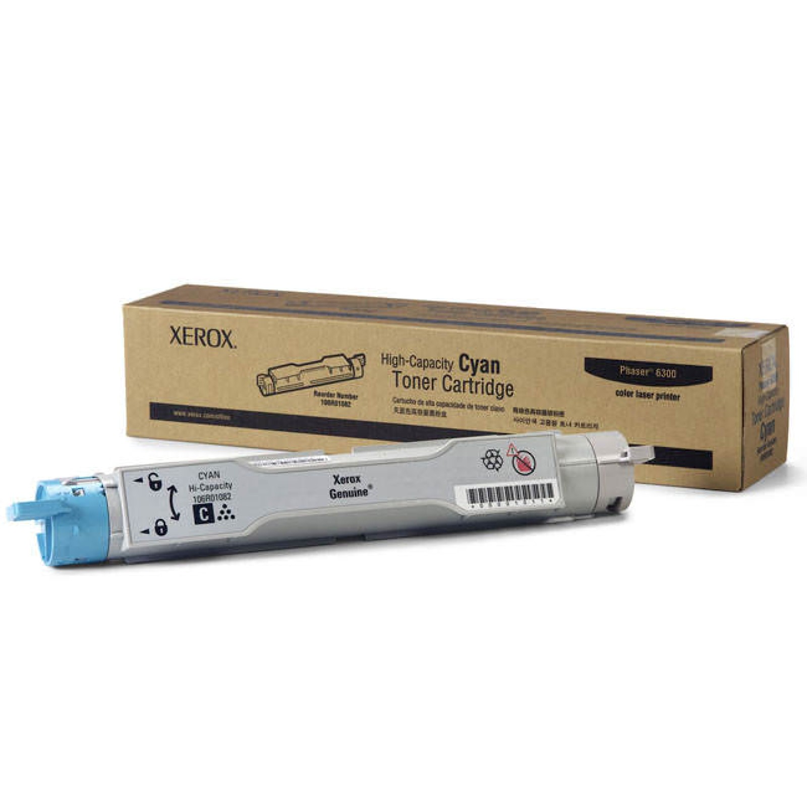 Original Xerox 106R01082 High Capacity Cyan Toner Cartridge (106R01082)