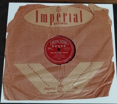 BLUES 78rpm   T-Bone Walker & His Orchestra The Sun Went Down / You Don't Love