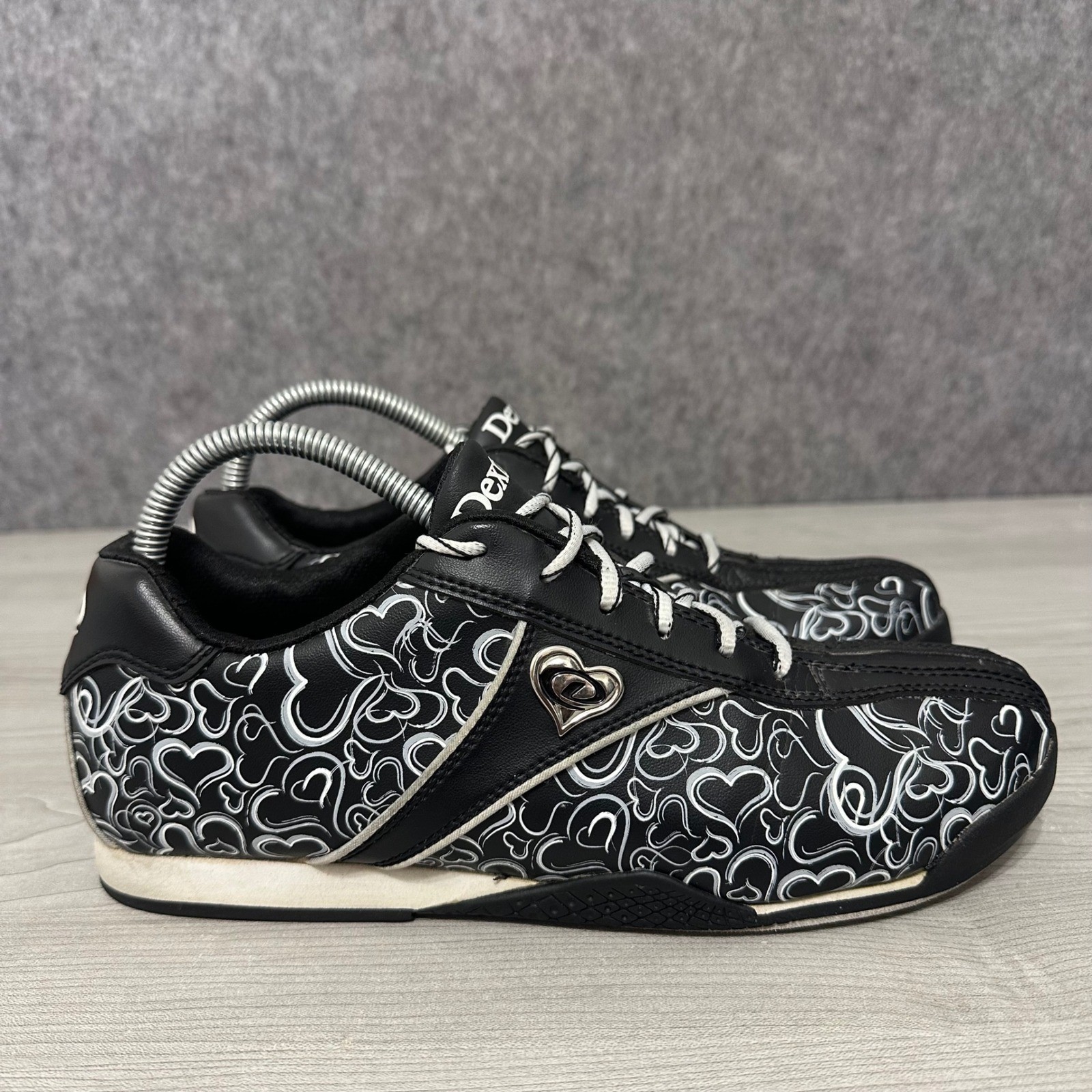 Black White Heart Pattern B4245-1 Size 10