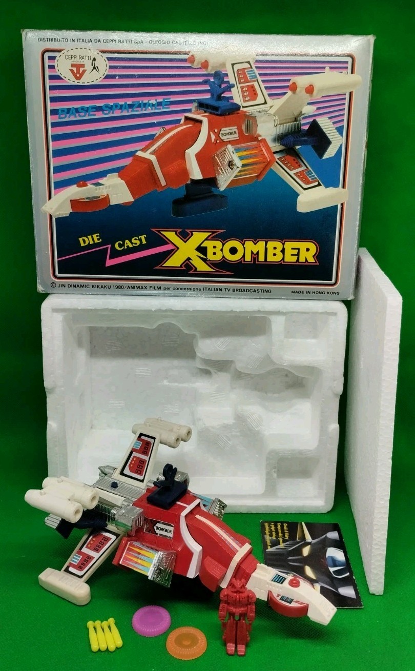 X-BOMBER Base Spaziale Space Base, Die-Cast, Ceppi Ratti 1980 TAKATOKU Hong Kong