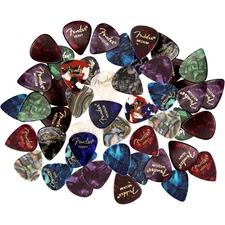 Fender Premium Guitar Pick Sampler, 48 Assorted - Tortoise Shell