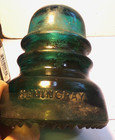 Lot of 4 Antique HEMINGRAY No 40 Aqua Glass Insulators - need to be cleaned! — photo 8