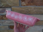 Pyrex Pink Daisy “Space Saver” Casserole Without Lid 575-B 2 QT Vintage 1960s