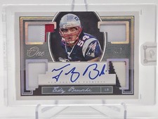 Tedy Bruschi 2018 Panini One Quad Patch On-Card Autograh Encased #4/5 Patriots