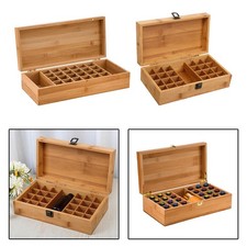 Essential Oils Storage Box Holds 24 Oils (5mL - 15mL) Premium Wooden Essential