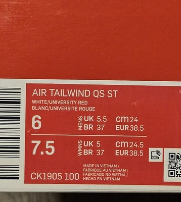 Nike Air Tailwind 79 QS ST 'Stranger Things' OG Collection 2019