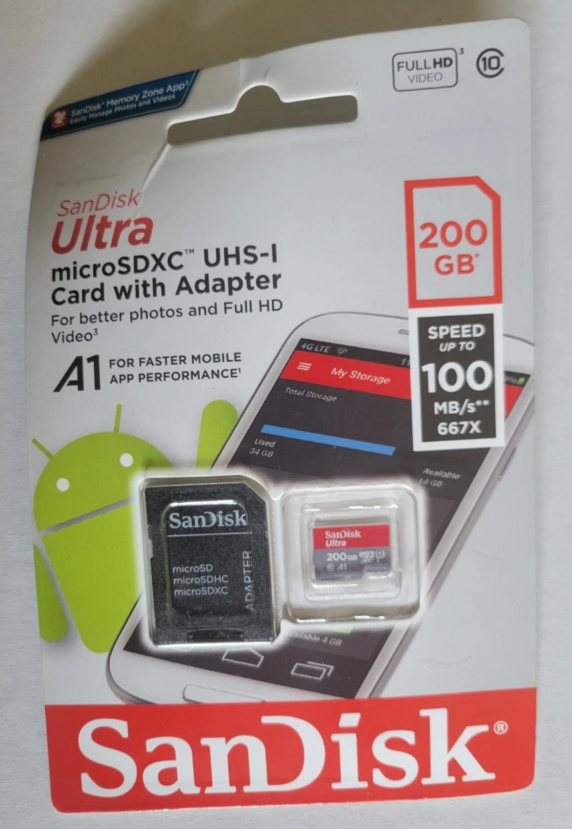 SanDisk 200GB Cell Phone Memory Cards for sale | eBay