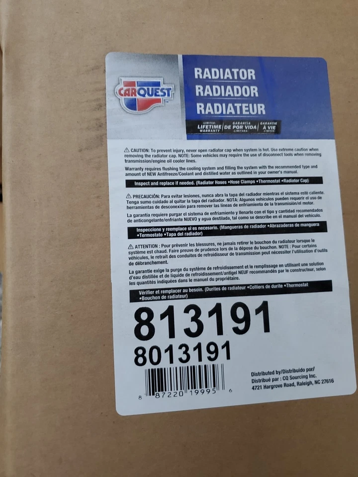 Radiador para Chevrolet Express 1500 GMC Savana 1500 2004-2014 4,3 L V6 OHV Foto 2 de 4