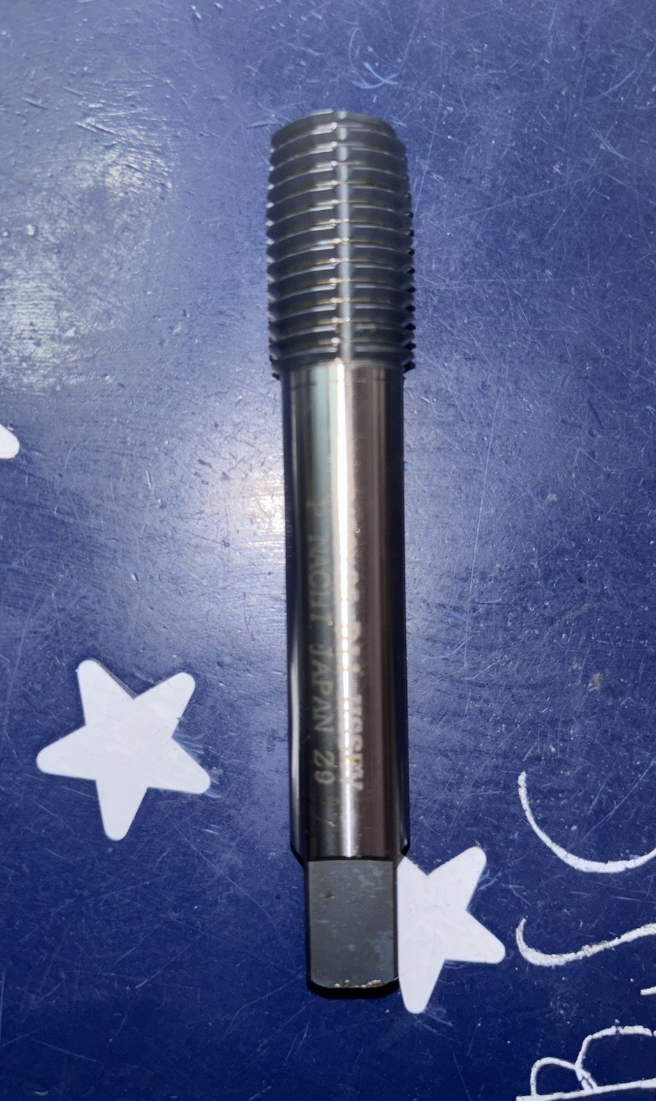Nachi M20 x 2.5 Thread Forming Roll Form Plug Tap D11 HSS HSSE-V Black Oxide