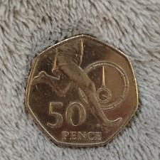 2004 Roger Bannister Four Minute Mile 50p Pence Coin Circulated 