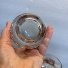 2 Rare Vintage Libby Libbey Owl Glasses Brown Orange White Pairs Branches Footed — photo 5