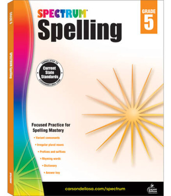 Spectrum Spelling, Grade 5 - Paperback By Spectrum - ACCEPTABLE