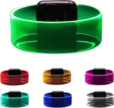 Led Light Up Bracelets with Clasp, Glow in the Dark Party Supplies Neon Rave ...