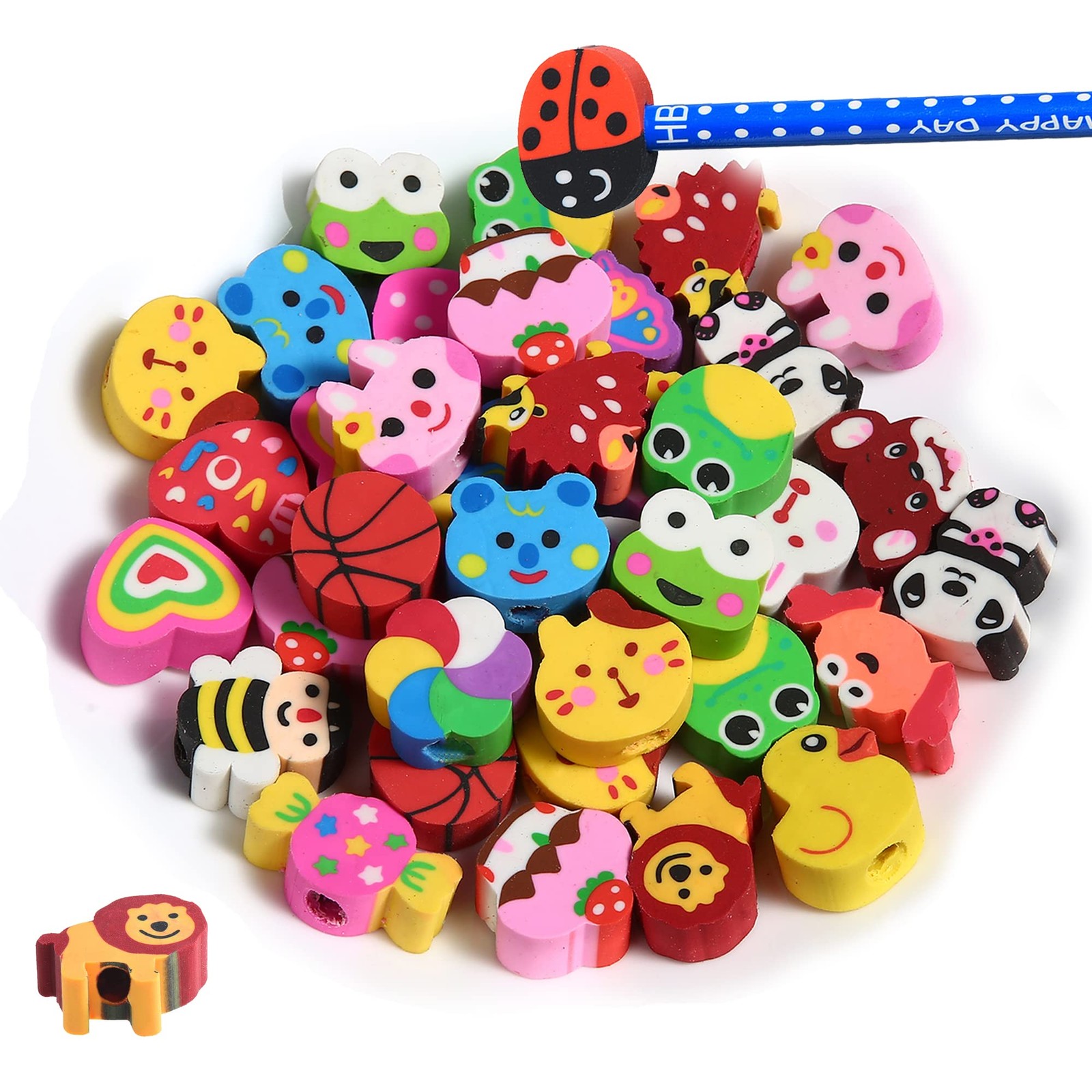 Topper Erasers For Kids Bulk,cute Top Erasers C...