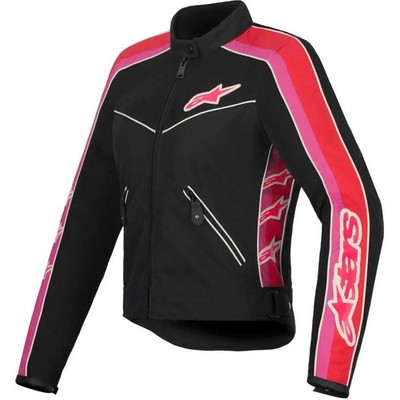 Motorcycle Jacket ALPINESTARS Women / Star T-Dyno Air - Black/Red Bright/Fuchsia