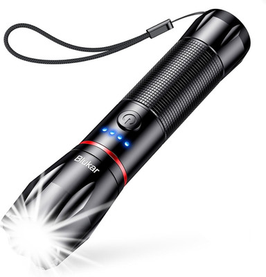 LED Taschenlampe aufladbar für Camping, Wandern & Outdoor mit 2000L, IPX6