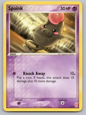 Spoink 7/12 EX Trainer Kit 2 Plusle Pokemon Lightly Played