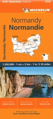 Normandy - Michelin Regional Map 513 by Michelin [Sheet map, folded]