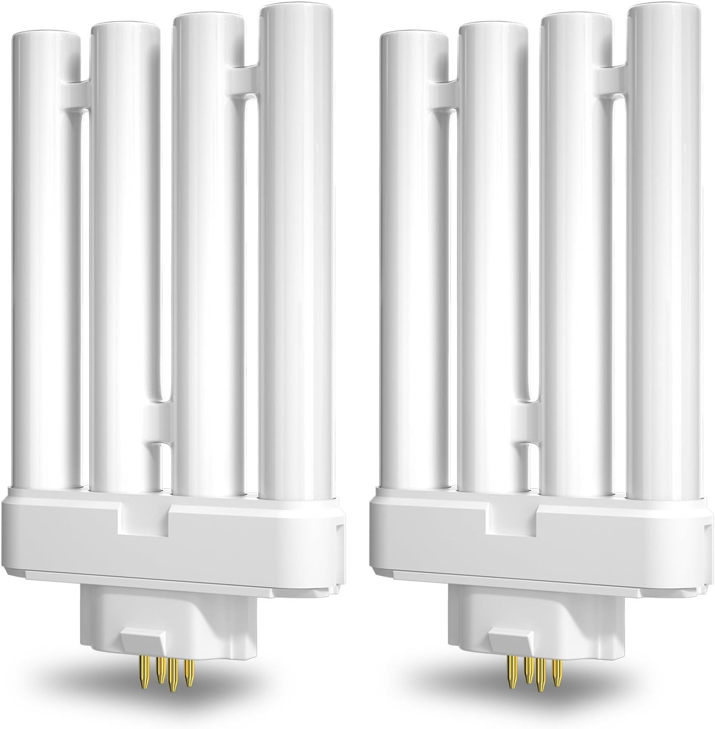 6500k Daylight 4-pin Gx10q-4 Quad Tube, 2-pack