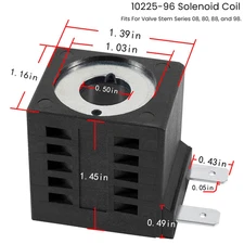 Deltrol 10225-96 12V DC Solenoid Coil EF-1081 16W Hydraulic Power Unit Lift Dump