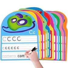 Auchq Alphabet Writing Practice Cards, Handwriting Letter Educational Cards f...