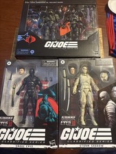 GI JOE STEEL CORPS COMMANDER & TWILIGHT GUARD SNAKE EYES & STORM SHADOW