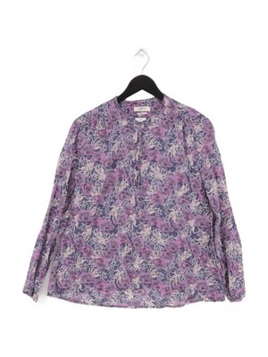 Isabel Etoile Marant Damen Bluse UK 10 Lila 100% Baumwolle Basic